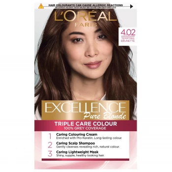 Image of Excellence Creme 4.02 Tempting Brunette Hair Dye, Tempting Brunette 4.02