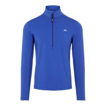 Image of J Lindeberg J Luke Mid Layer Zip Top Mens - Spectrum Blue