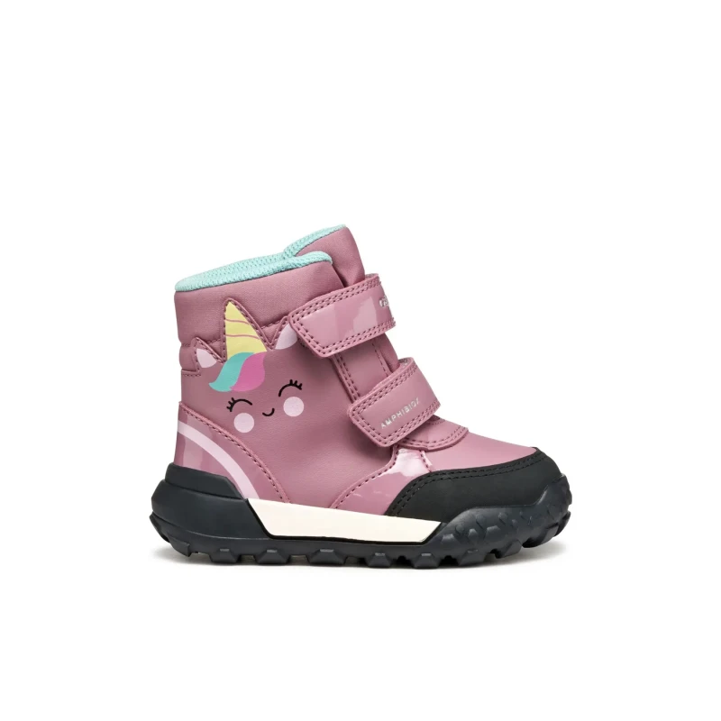 Image of Geox Baby girl winter boots Geox Trekkyup ABX Rose Female 21
