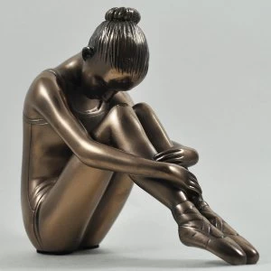 Image of Preparing The Mind Cold Cast Bronze Sculpture 14cm