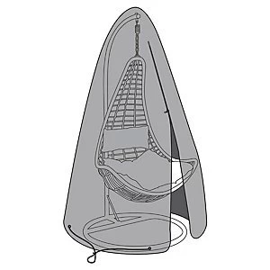 Image of Rattan Swing Chair Waterproof Cover Black