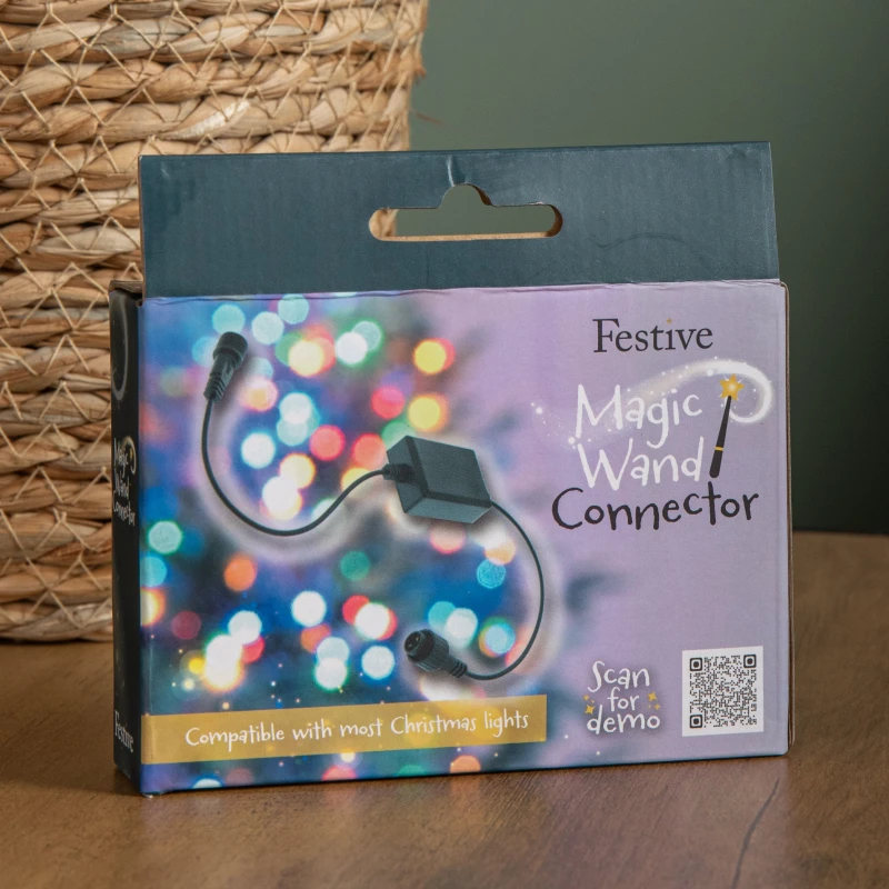 Image of Black Inline Connector Box Cable for Remote Control Magic Wand