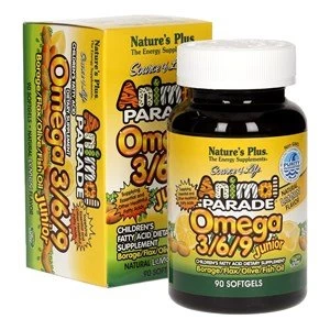 Image of Natures Plus Animal Parade Omega 369 Junior Softgels 90 Tabs