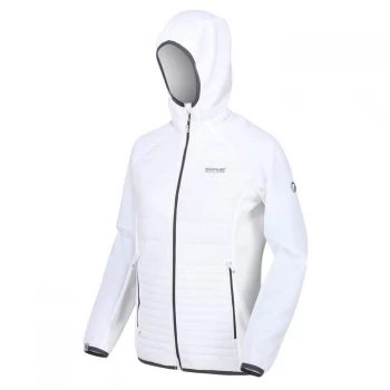 Image of Regatta Womens Andreson V Hooded Hybrid Baffle Jacket - White/White