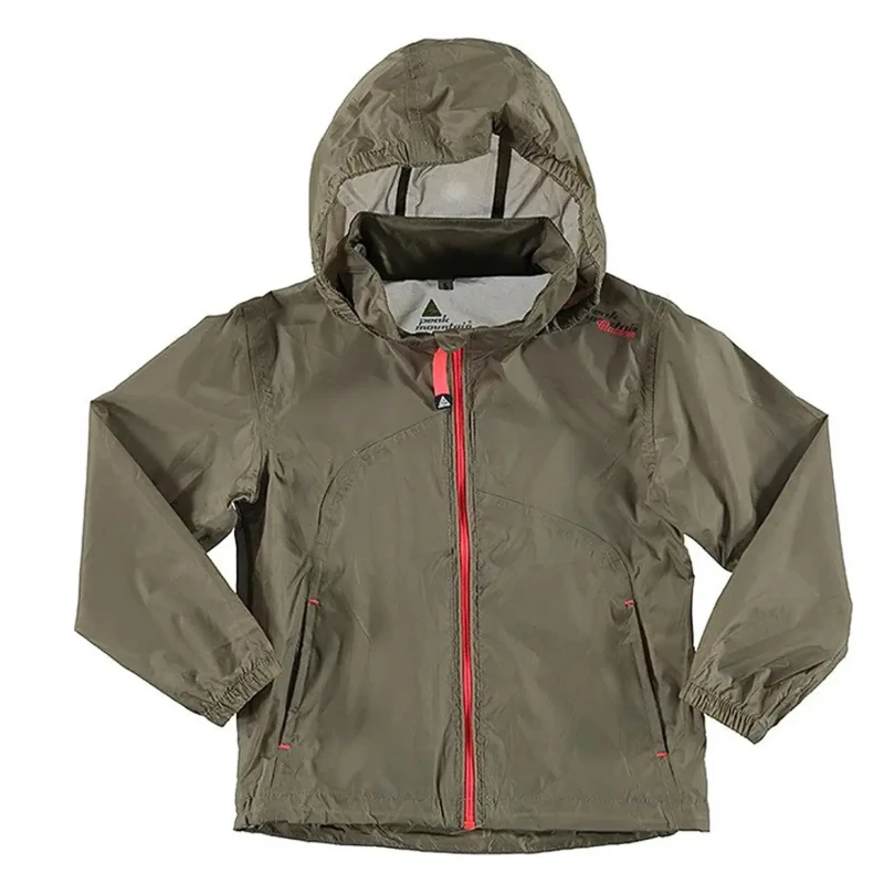 Image of Girls' windbreaker Peak Mountain Marron Female 5 ans
