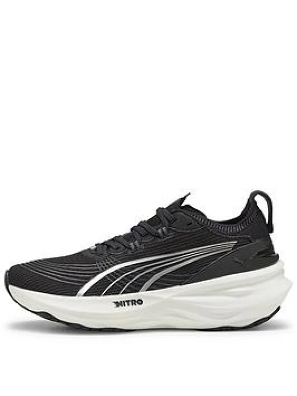 Image of Puma Womens ForeverRun Everyday Road Running Shoes Black/White female 6 (39)