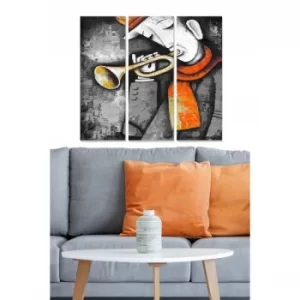 Image of MDF30075055 Multicolor Decorative MDF Painting (3 Pieces)