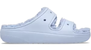 Image of Crocs Classic Cozzzy Sandals Unisex Blue Calcite W5/M4