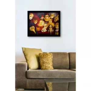 Image of SC0523 Multicolor Decorative Framed MDF Painting