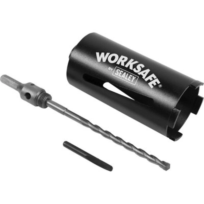 Image of Loops 78mm x 150mm - Dry Diamond Core Drill Hole Saw - Hex Drive Adaptor - Drill Bit Multi