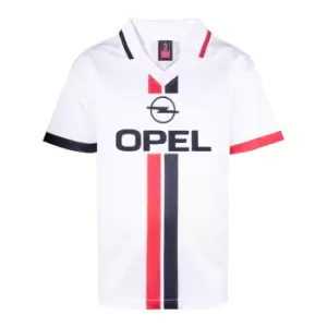 Image of AC Milan 1996 Away Retro Football Shirt