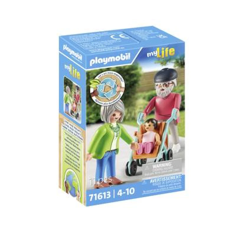 Image of PLAYMOBIL Playmobil My Life Grandparents with baby 71613 71613