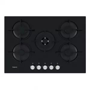 Image of Hotpoint HGS72SBK 5 Burner Gas Hob