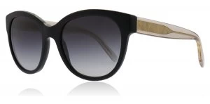 Image of Burberry BE4187 Sunglasses Black / Gold / Clear 35078G 54mm
