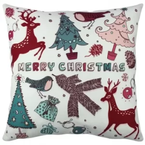 Image of A11869 Multicolor Cushion Christmas
