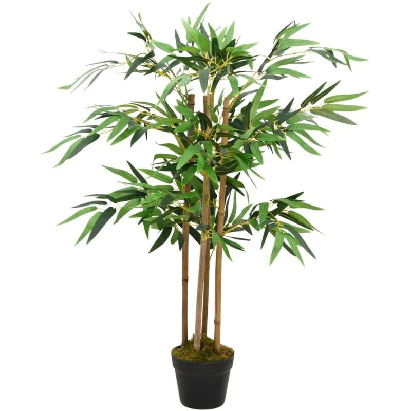 Image of vidaXL Artificial Bamboo Plant Twiggy with Pot 90cm Fake Arrangement Decor