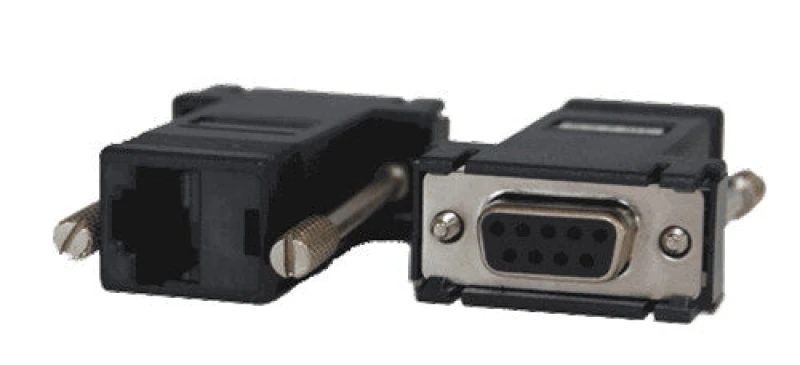 Image of Opengear Opengear 319018 cable gender changer DB9F RJ45 Black 319018