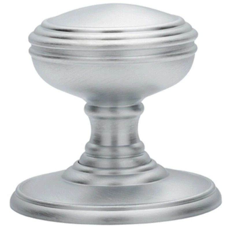 Image of Loops PAIR Textured Mortice Door Knob 70mm Diameter Satin Chrome Door Handle Multi unisex