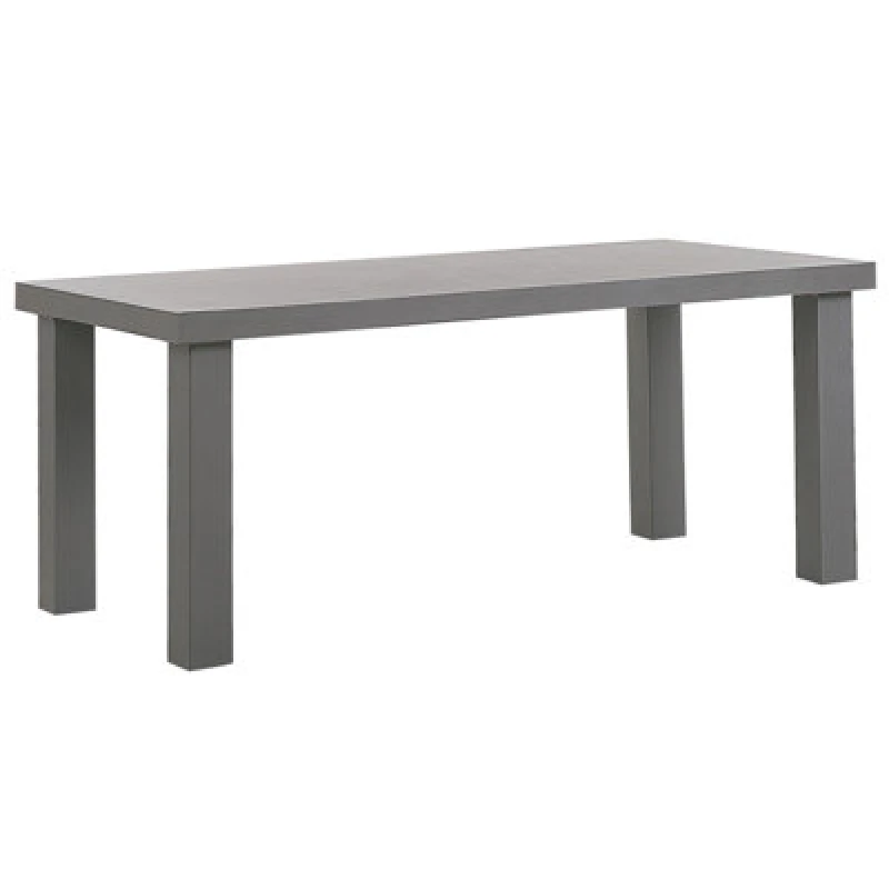 Image of Beliani Garden Dining Table Taranto 180 Cm 90 Cm Concrete Grey