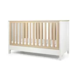 Image of Mamas & Papas White & Natural Harwell Cot Bed