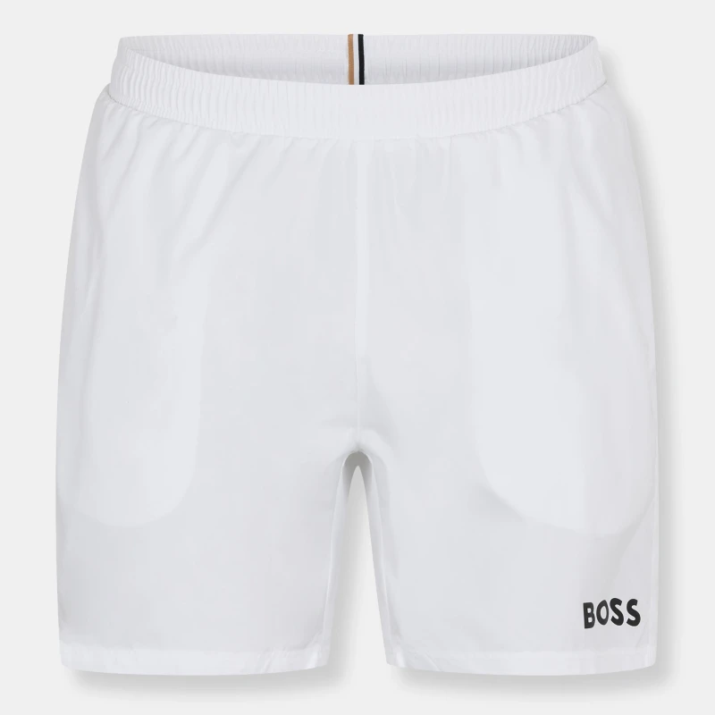 Image of Boss Mens Dolphin Swim Shorts White male S