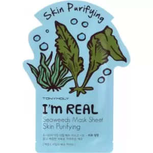 Image of TONYMOLY I'm Real Seaweeds Sheet Mask Skin Purifying 21ml