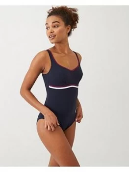 Image of Speedo Sculpture Contourluxe Swimsuit - Navy