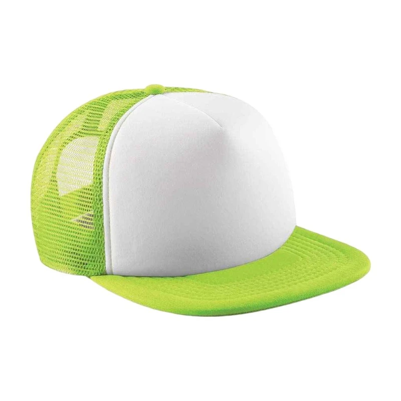 Image of Beechfield Vintage Snapback Trucker Cap in Light Green Light Green Unisex One Size