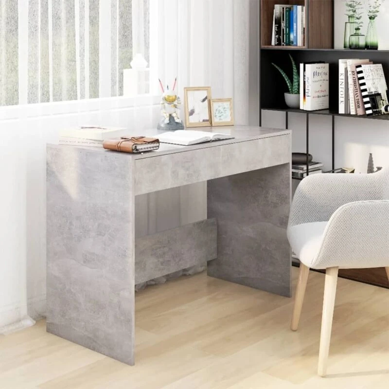 Image of VIDAXL Desk Concrete Grey 101x50x76.5cm Engineered Wood Vidaxl 8720286834770