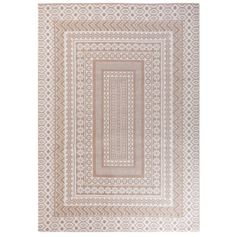 Image of Beliani Rug Baglar White 160 X 230 Cm Jute