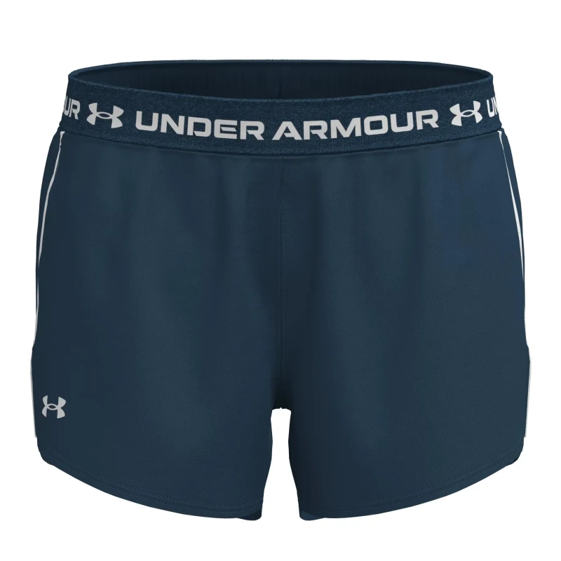 Image of Womens shorts Under Armour Tech Play Up 3" Bleu Female L