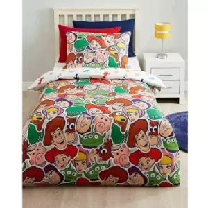 Image of Toy Story Toy Tossed Duvet Set (Single) (Multicoloured) - Multicoloured