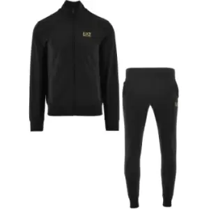 Image of EA7 Black Jersey Tracksuit