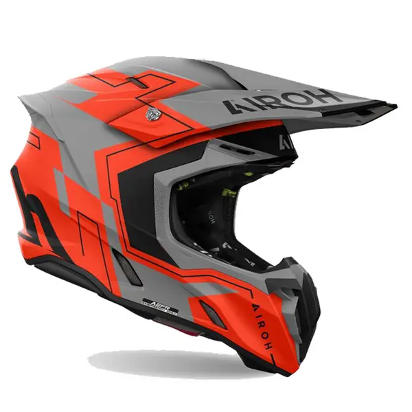 Image of Airoh Twist 3 Dizzy Fluorescent Orange Offroad Helmet Size XL