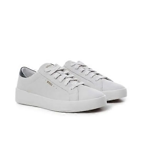 Image of Boss BOSS Belwar Leather Trainer White Male 11 LP66905