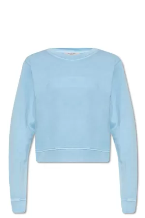 Image of AllSaints Womens Tessa Punch Sweatshirt, Blue, Size: M