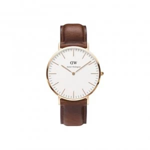 Image of Daniel Wellington DW00100006 Watch Brown Leather Man