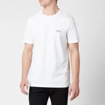 Image of BOSS Mens Curved T-Shirt - White - XL