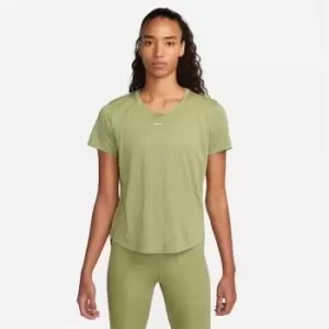 Image of Nike Dri-FIT One Womens Standard Fit Short-Sleeve Top - Green