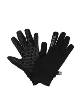 Image of Regatta Kids Grippy Gloves II - Black/Grey, Size 7-10 Years