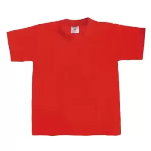 Image of B&C Kids/Childrens Exact 190 Short Sleeved T-Shirt (Pack of 2) (3-4) (Red)
