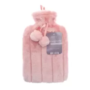 Image of Hot Water Bottle with Luxury Faux Fur Cover Pink - Country Club TJ Hughes