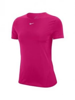 Image of Nike Pro Training Short Sleeved T-Shirt - Pink