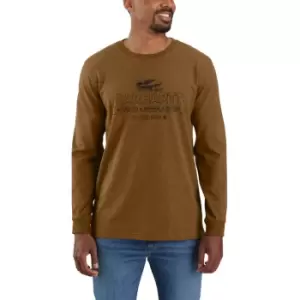 Image of Carhartt Mens Super Dux Graphic Long Sleeve T Shirt S - Chest 34-36' (86-91cm)
