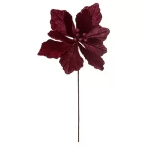 Image of Festive 40cmVltMagnStem24 - Red