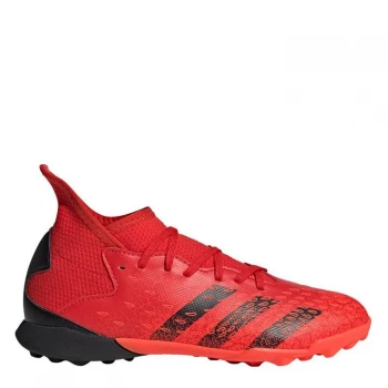 Image of adidas Predator Freak .3 Junior Astro Turf Trainers - Red/SolarRed