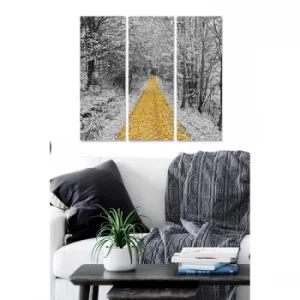 Image of MDF83754 Multicolor Decorative MDF Painting (3 Pieces)