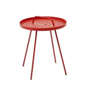 Image of Metal Rio Garden Table in Red