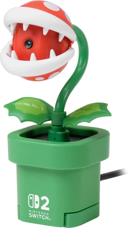 Image of Nintendo Piranha Plant Camera for Switch 2 Camera - White / Red