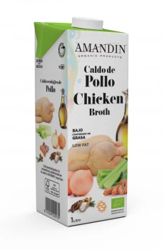 Image of Amandin Organic Chicken Stock - 1Ltr (Case of 6)